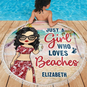 Opsferent | The Bestie Beach Circle - Personalized Round Towel for BFFs & Sisters