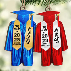 Opsferent Custom Wood & Acrylic Ornament – Personalized Graduation or Christmas Gift “Be The Best of Whatever You Are”