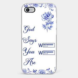 Opsferent Personalized Clear Phone Case – Custom Best Friend Gift “Each Letter, A Gift of God”