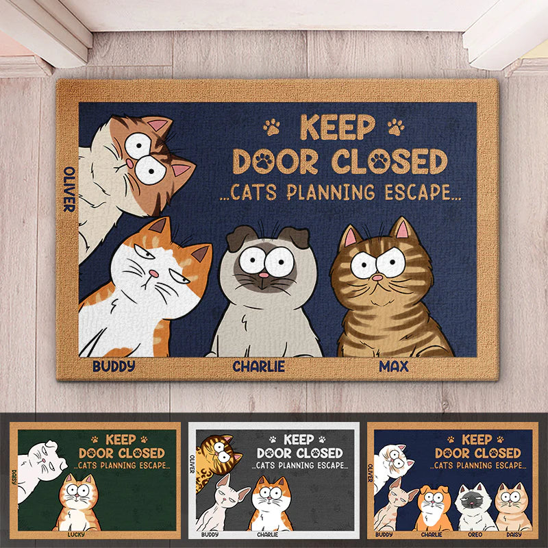 Opsferent Personalized Doormat – Funny Cat & Dog Lover Gift, Custom Home Decor for Pet Owners, Birthday & Housewarming