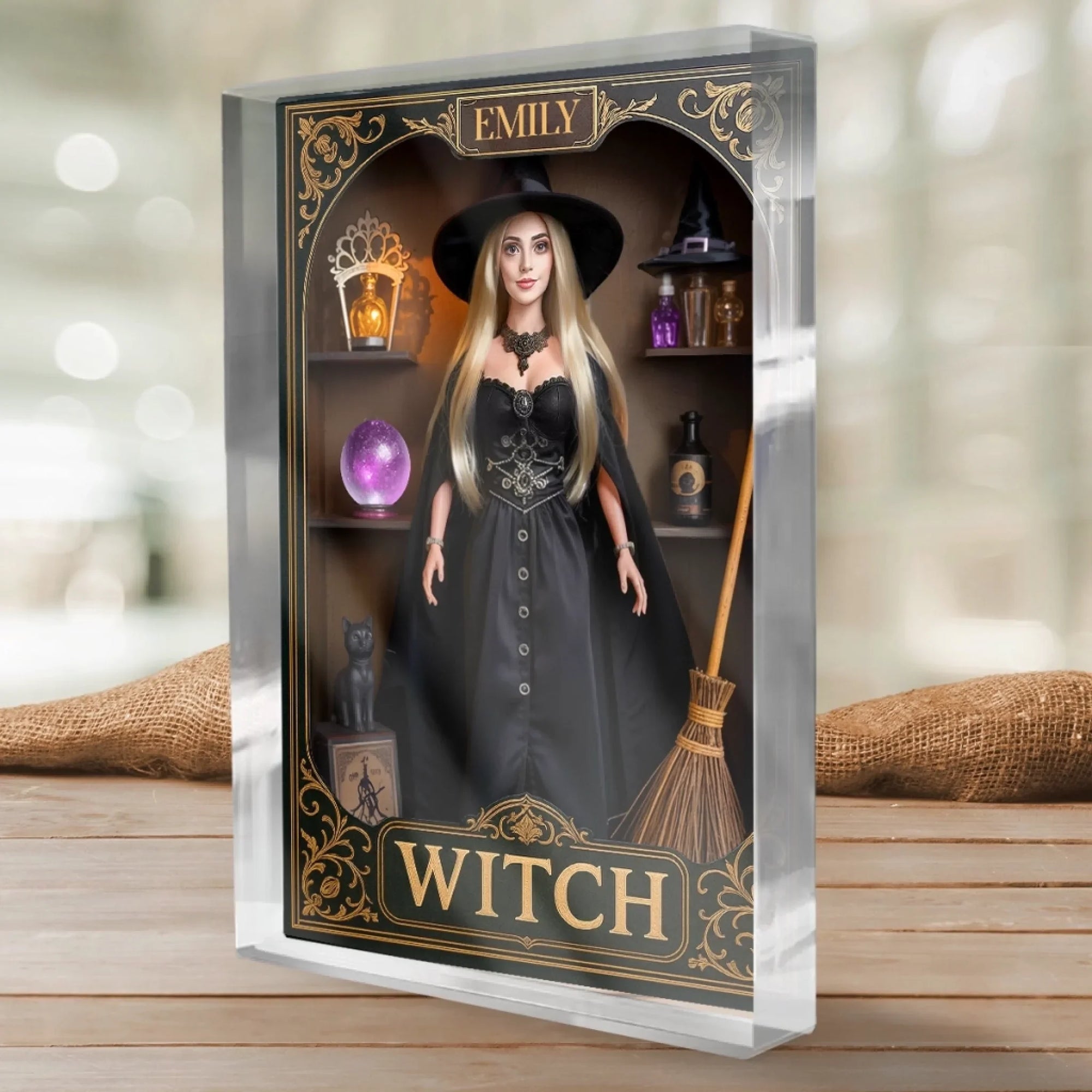 Opsferent | The Mystic Night Plaque: Personalized Halloween Elegance